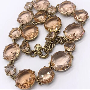 J. Crew Jeweled Peach Necklace